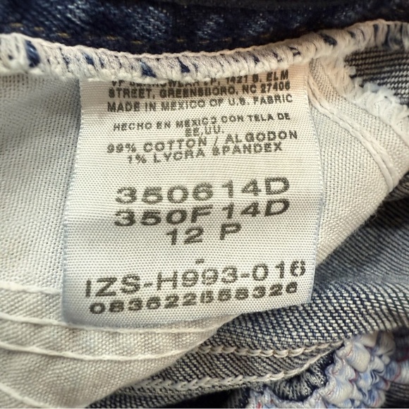 Lee Side Elastic Jeans Mom Size 12P - Picture 5 of 6